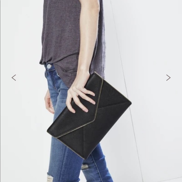 NWT Rebecca Minkoff Black Leo Clutch - Picture 4 of 4